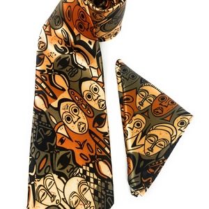 Faces - 100% Silk Necktie Set DD103